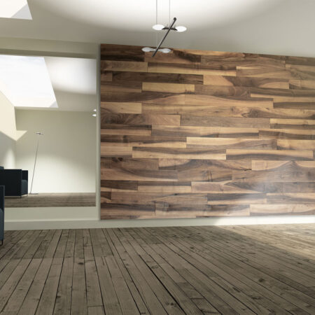 3D Wooden Wall – Walnut S (5/7 mm)